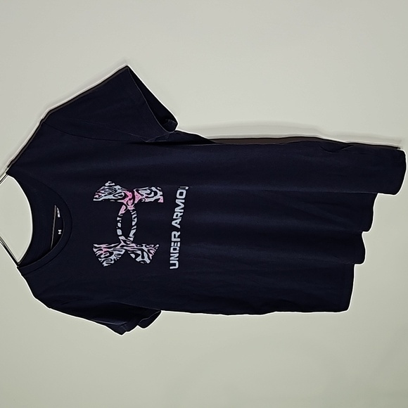 Under Armour small dark blue classic tee short sleeve shirt - Picture 2 of 6